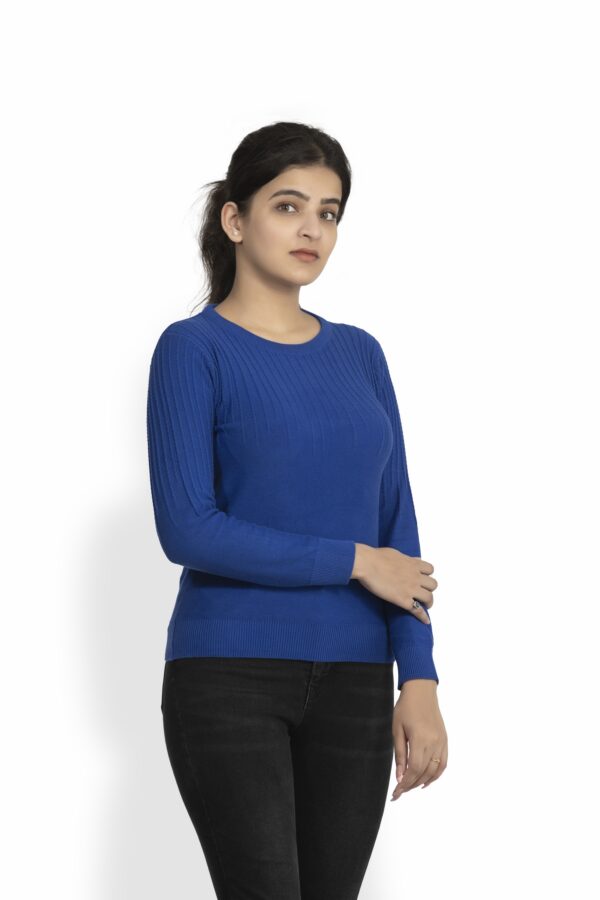 KALPANA Round neck self design women's pullover - Image 7
