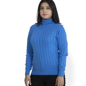 KALPANA High neck self design pullover