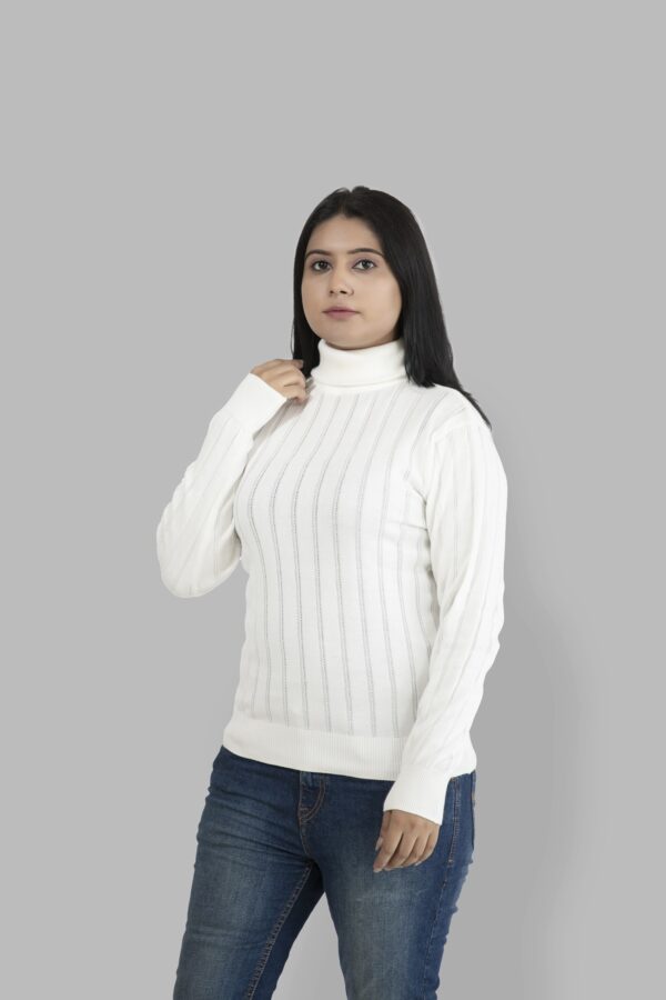 KALPANA High neck self design pullover