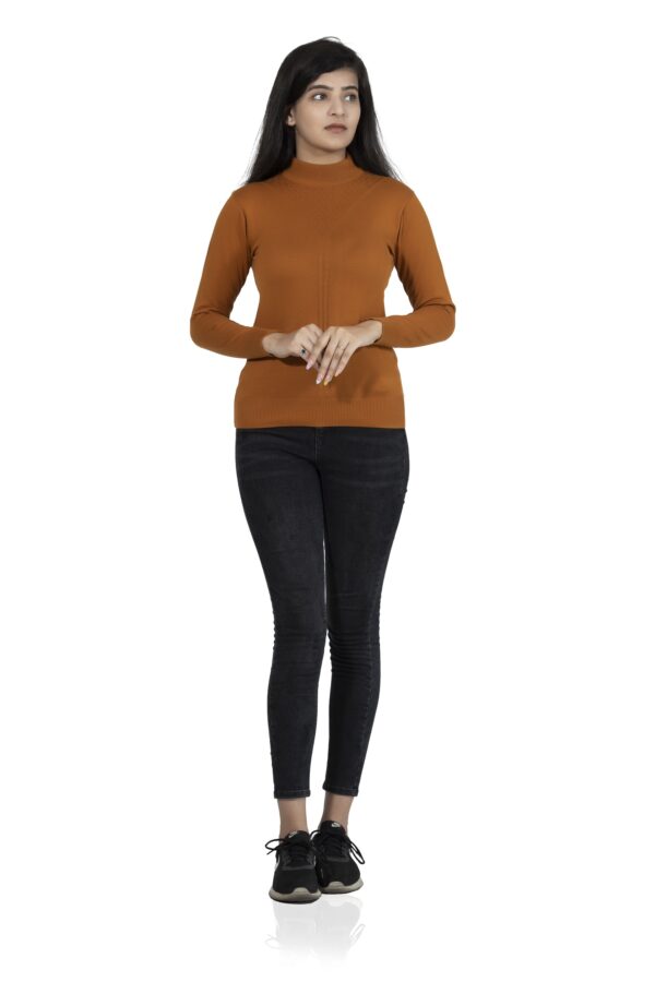 KALPANA Turtle neck pullover with front design - Image 2