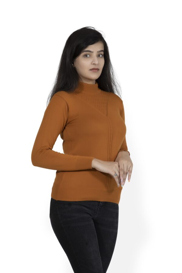 KALPANA Turtle neck pullover with front design - Image 3