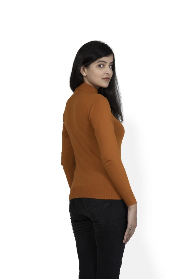 KALPANA Turtle neck pullover with front design - Image 5