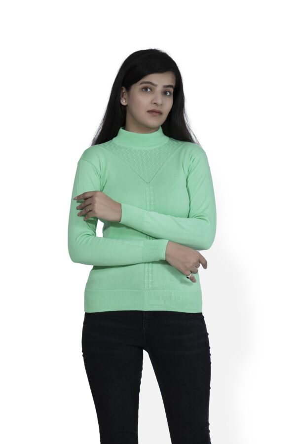 KALPANA Turtle neck pullover with front design - Image 7
