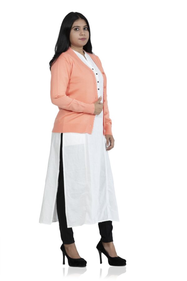 DIK DIK V-Neck Plain Cardigan - Image 4