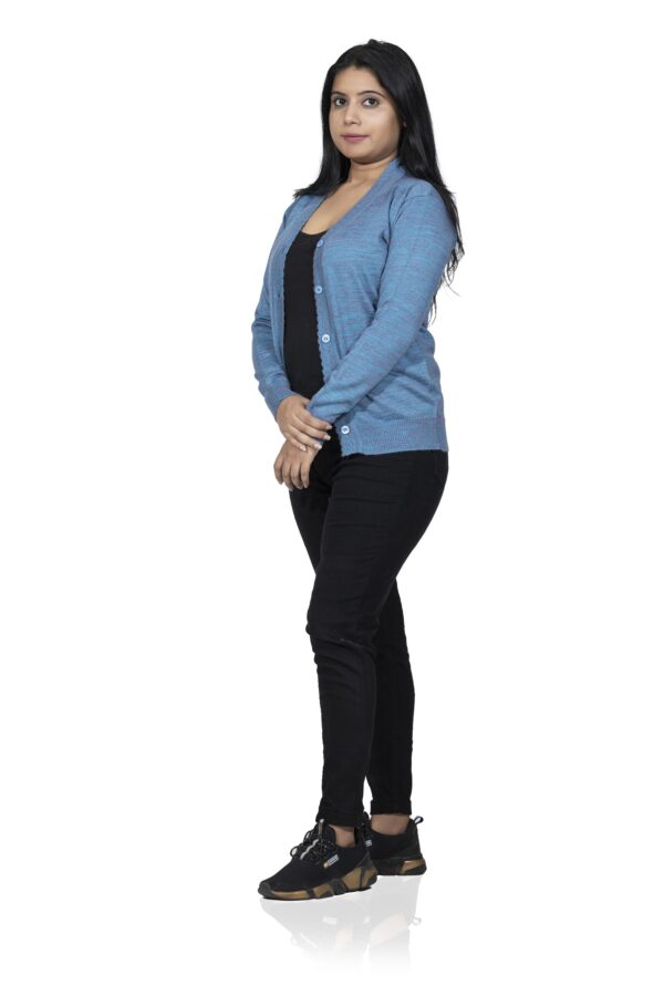 DIK DIK V-Neck Plain Cardigan - Image 3