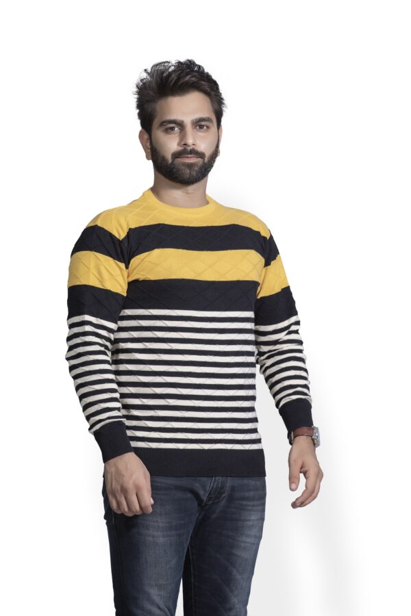 BRATS Pullover , self Design with striper in 3 colours - Image 5