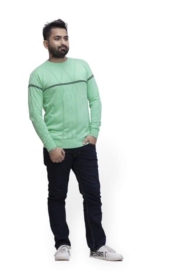 BRATS Round neck pullover with stripe - Image 2