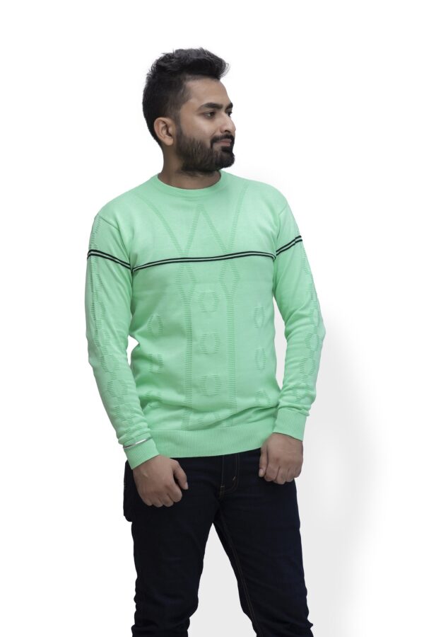 BRATS Round neck pullover with stripe - Image 4