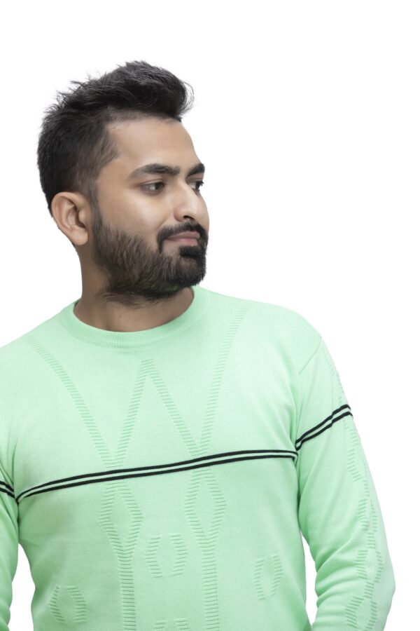 BRATS Round neck pullover with stripe - Image 7