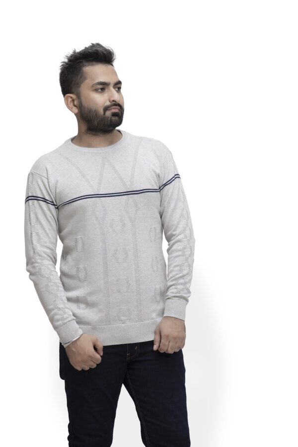 BRATS Round neck pullover with stripe - Image 8