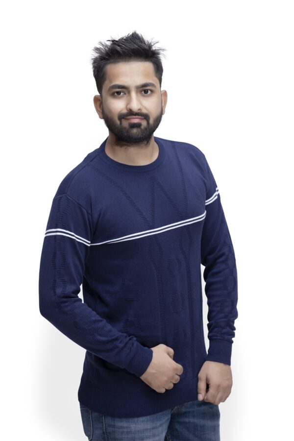 BRATS Round neck pullover with stripe - Image 9