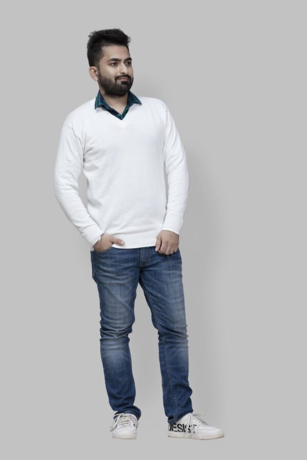 BRATS V-Neck Smart Casual Pullover - Image 3