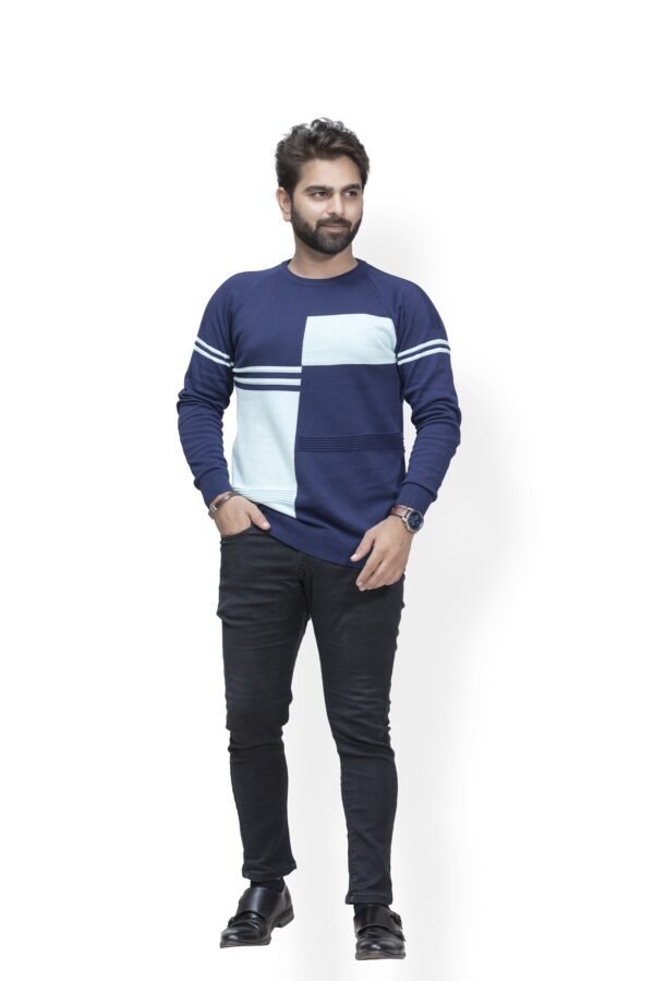 BRATS Two colour intarsia Round neck pullover - Image 2