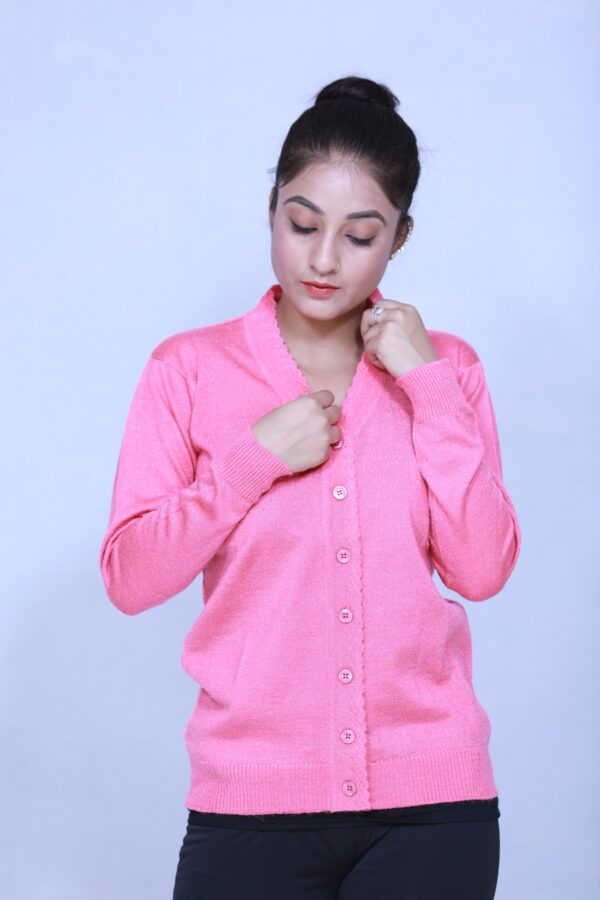 DIK DIK V-Neck Plain Cardigan - Image 7