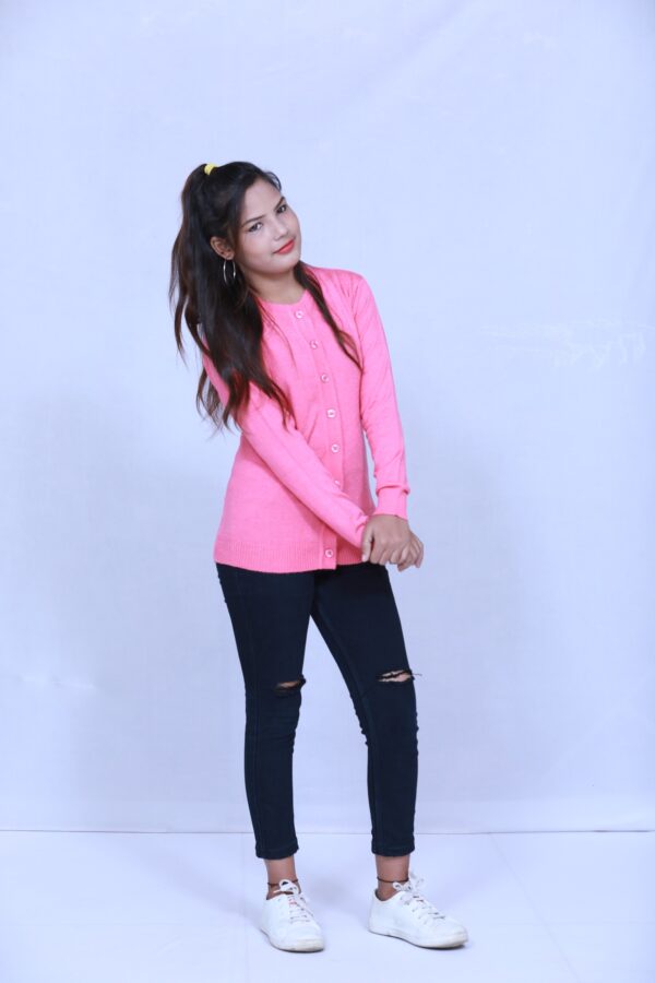 DIK DIK Round neck plain cardigan - Image 5