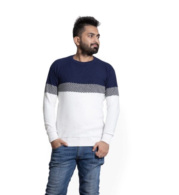 BRATS Self design with jacquard pullover