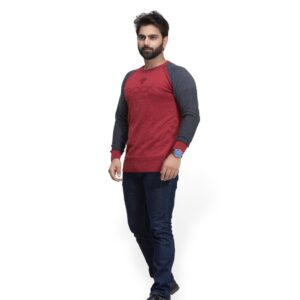 BRATS Reglan Sleeve two coloured sweater