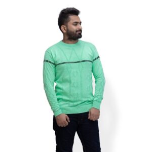 BRATS Round neck pullover with stripe