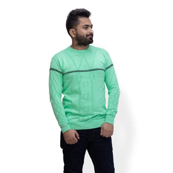 BRATS Round neck pullover with stripe