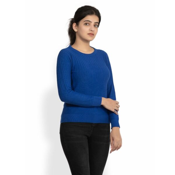 KALPANA Round neck self design women's pullover